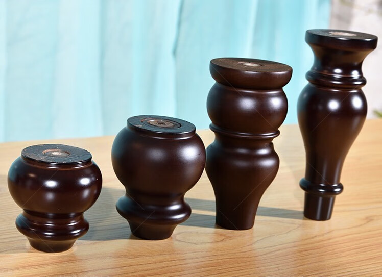 定制葫芦脚实木沙发脚柜脚简欧家具腿配件茶几餐台腿沙发腿桌脚木凳腿