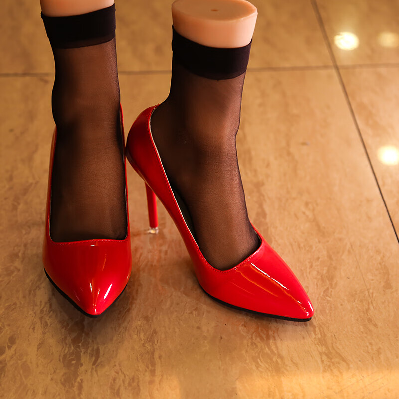 仿真足模硅胶脚模型美脚丝袜真人37码女孩玉足女脚丫假脚 一双 全硅胶