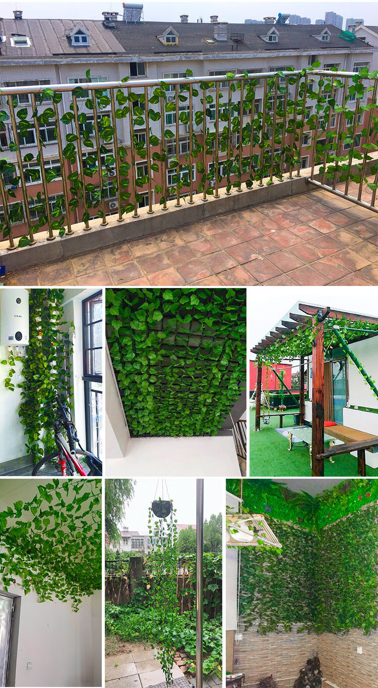 精选现发仿真葡萄叶花藤假花藤蔓大葡萄藤叶子藤条塑料绢花装饰花壁挂