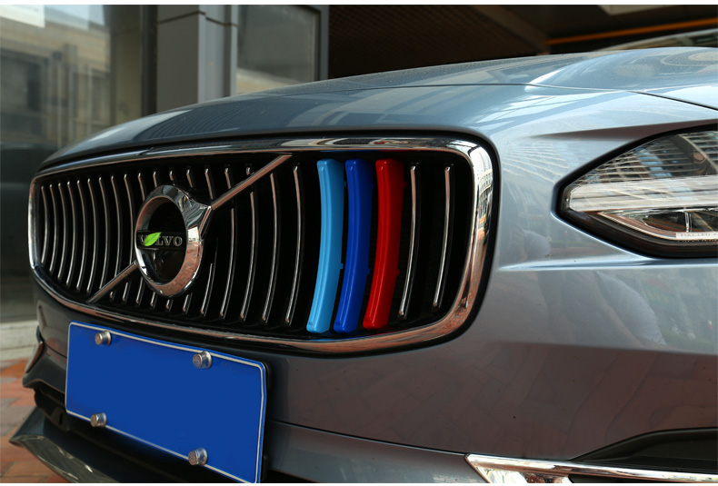 中网饰条2022款沃尔沃xc60三色条沃尔沃s90xc60s60xc90xc40中网改装