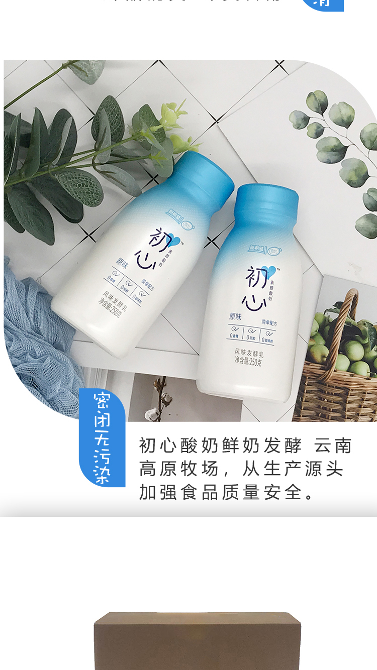 雪兰初心酸奶风味酸牛奶250ml12瓶雪兰初心酸奶6瓶熟酸奶