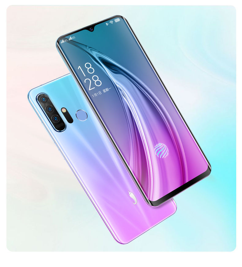 新款小辣椒x9八核8128g水滴大屏智能手机人脸指纹解锁游戏学生机4gb