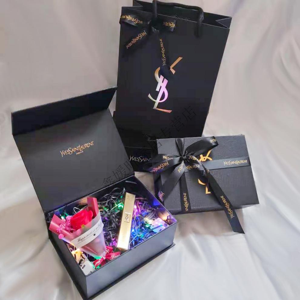 ysl礼盒空盒香水盒礼盒空盒子口红盒口红包装手提袋专柜袋子礼品袋