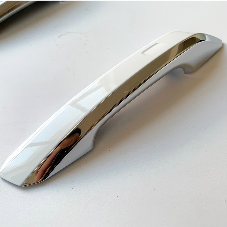 定制适配奥迪a4lq5la5车门外拉手车门把手车门拉手盖壳带镀铬边条改装