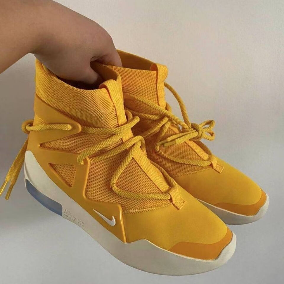 莆田莆田fog1黑武士篮球鞋联名经典air fera of god中帮减震燕麦黄