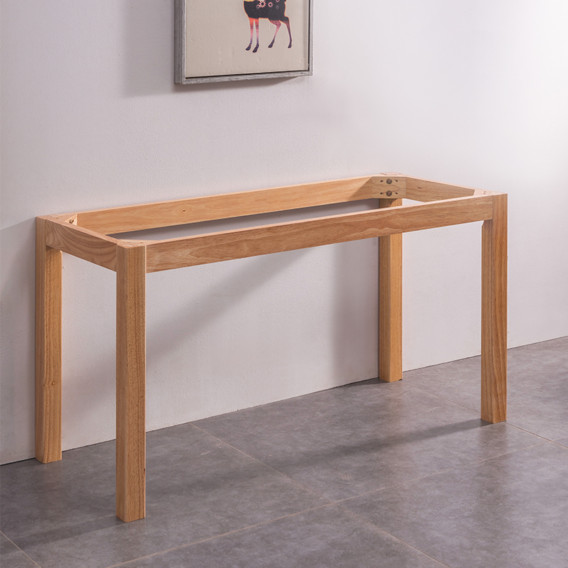 加厚实心实木桌脚支架定制桌腿直脚大理石餐桌脚岩板脚方脚配件 桌架