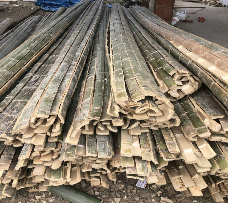 大棚竹批子搭架竹片条拱棚篱笆竹条竹坯子农用毛竹片竹条竹子栅栏 5