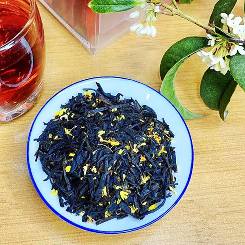 赣香婆 桂花红茶小种红茶芳香丹桂花红茶散茶桂花茶20小包装 20小包装