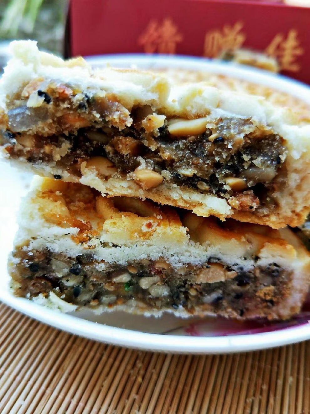 安徽老式冰糖青红丝大月饼传统糕点五仁月饼阜阳界首特产400克* 4老式