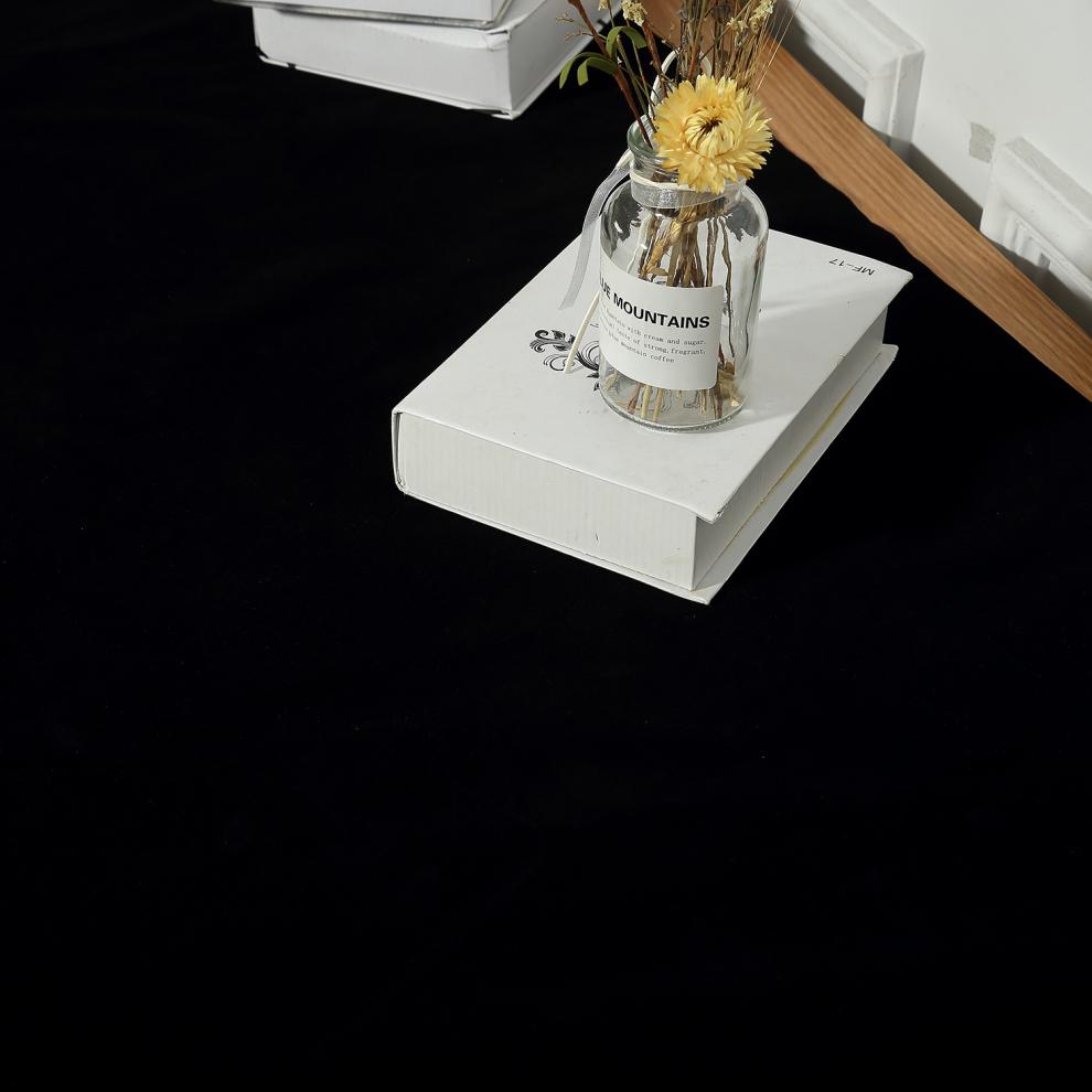 官方旗舰品质店 纯黑摄影吸光布黑色不反光背景布主播直播植绒布网红