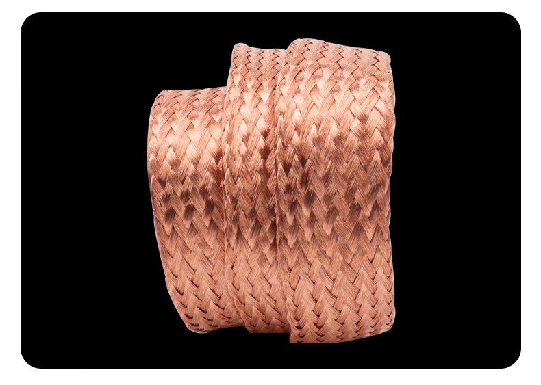 铜编织带接地线 扁铜线平方软连跨接线镀锡国标 卡其色【图片 价格