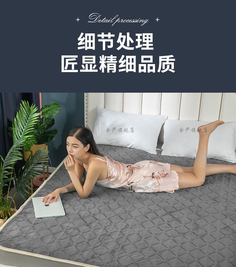 宿舍女生体寒睡觉电热毯 彩阳电热毯单人上下控温电褥子双人双控定时