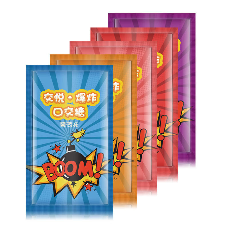 侣夫妻用品冰火两重天跳跳糖果冻配合口娇水润滑油成人薄荷冰20包葡萄