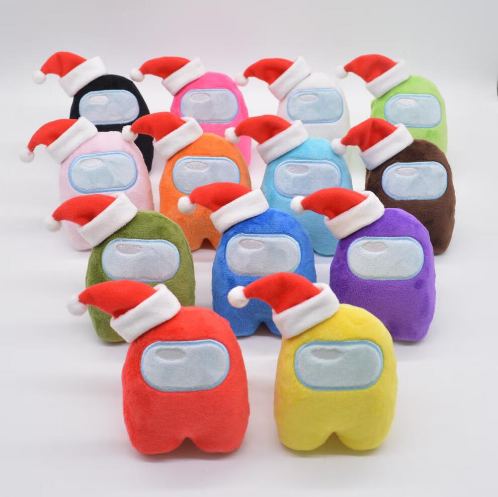 太空人狼人杀玩偶毛绒玩具圣诞节款式amongusplush游戏可爱公仔摆件