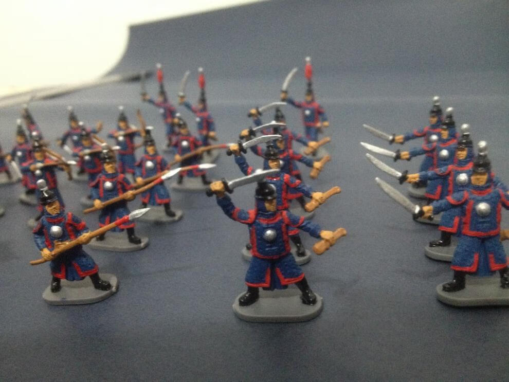 清朝兵人模型古代战争小兵人凯撒caesar模型172比例尺寸h033重要提示