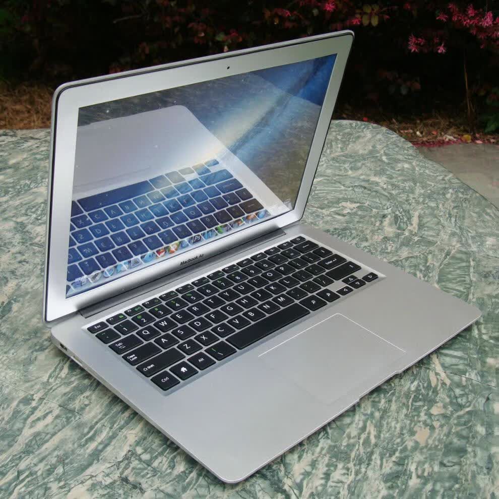 适用于仿苹果款笔记本模型机仿真电脑模型银色彩屏款 银色黑屏款