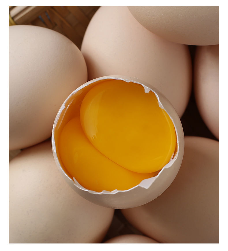 双黄鸡蛋双黄土鸡蛋双黄蛋鸡蛋现拣新鲜送礼礼品散养蛋农家惟纳德40枚