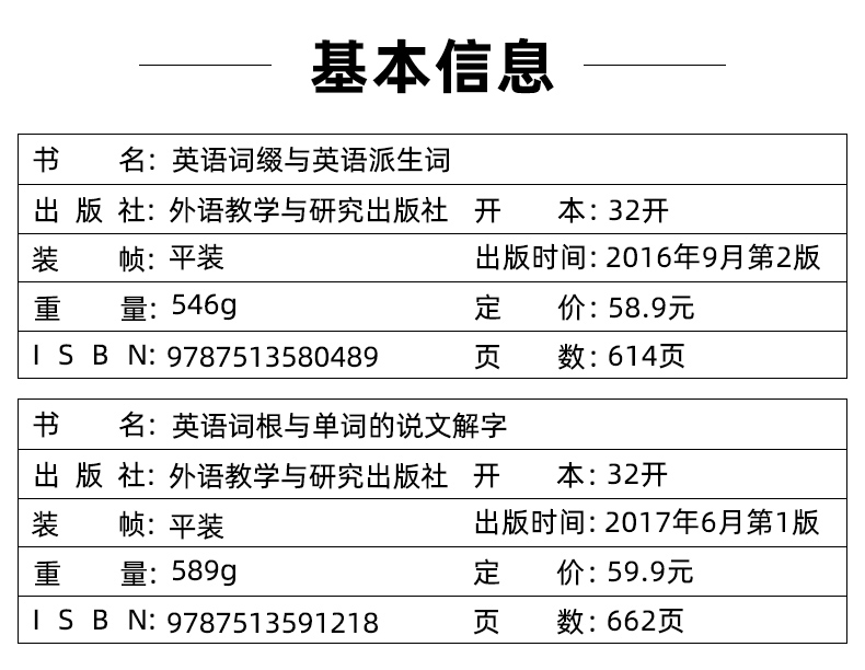 正版新版英语词根与单词的说文解字 英语词缀与英语派生词李平武英语词根说文解字英语词根词缀词典大全词 摘要书评试读 京东图书