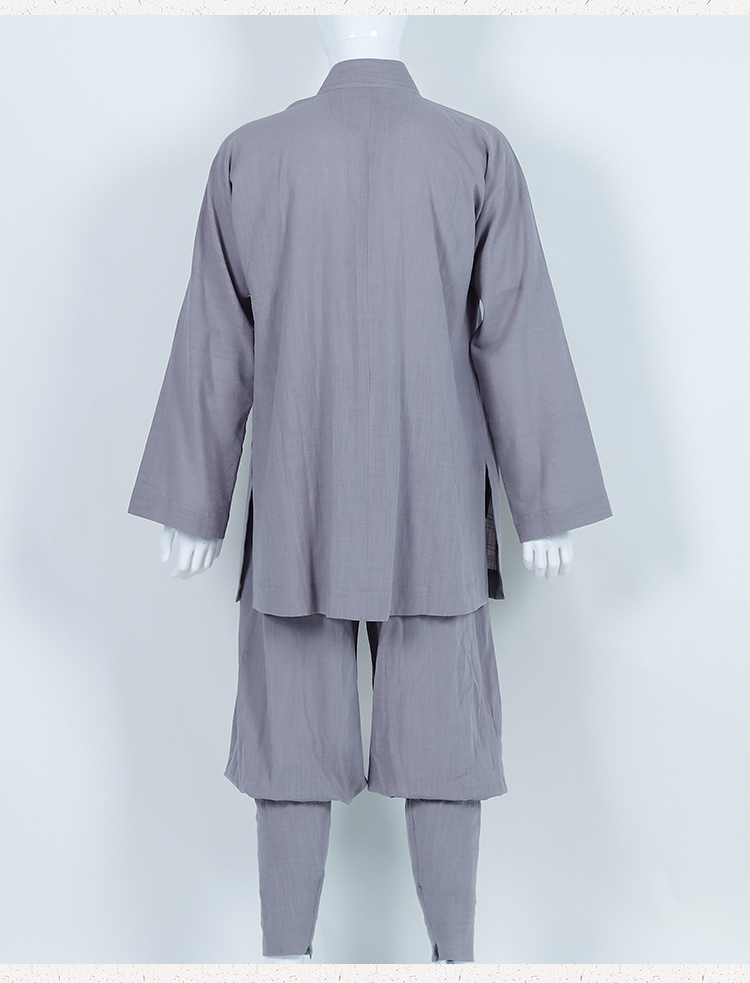 僧服男春夏季免绑腿棉麻夏季短褂全一套装出家人春秋僧衣小褂罗汉服