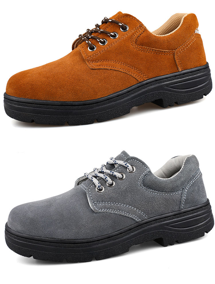 夏天劳保鞋男女钢包头防砸防刺穿防臭轻便防水防滑防烫电焊工作鞋 防