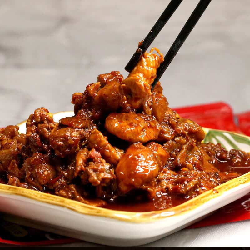 云南曲靖特产沾益辣子鸡无骨辣子鸡丁麻辣鸡黄焖鸡肉零食真空装 辣子