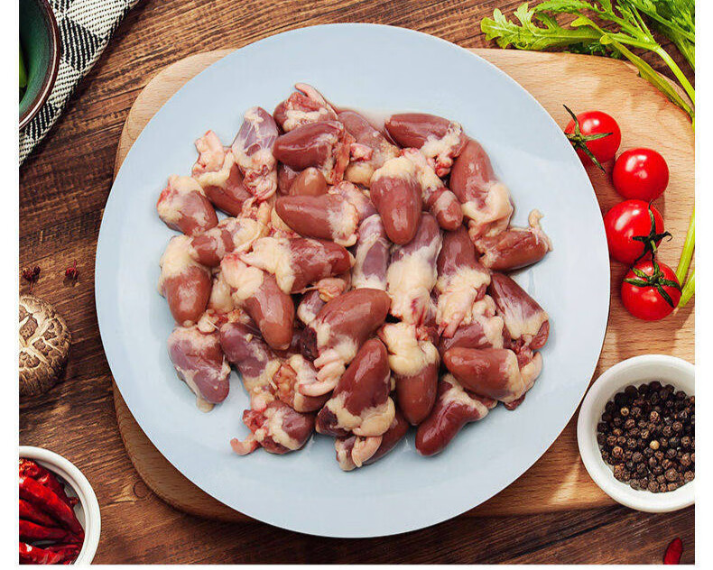 新鲜生鸡心鸡内脏鸡心眼冷冻生鲜鸡心 8斤