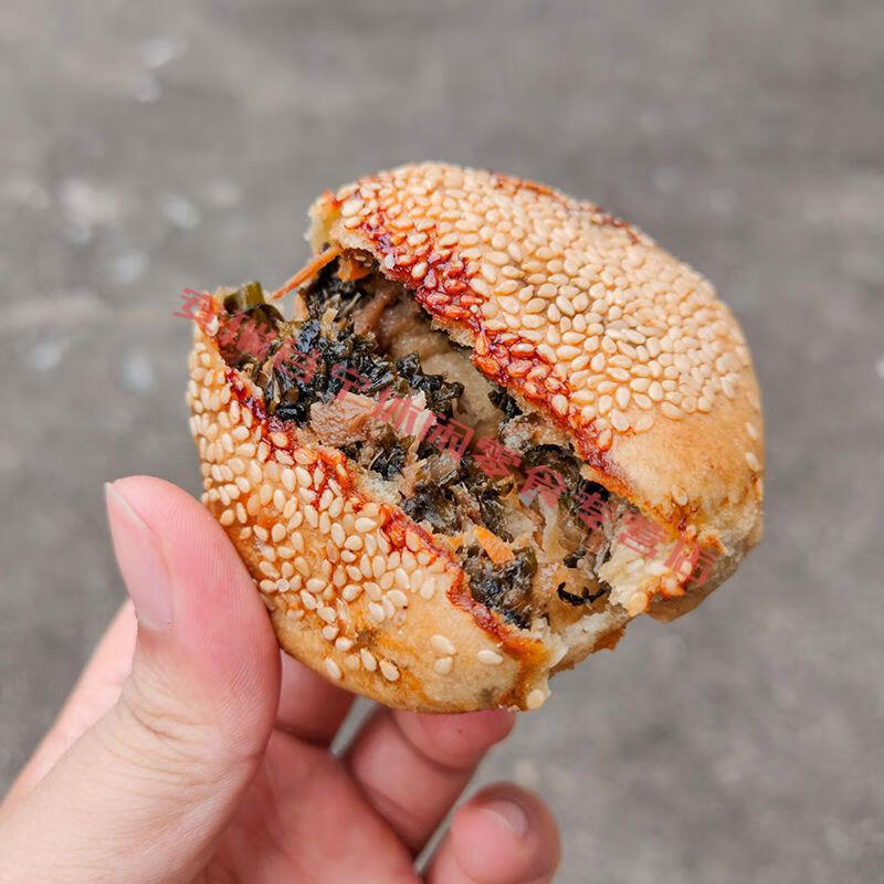 紫菜饼光饼有馅东张紫菜饼福清紫菜饼肉饼福建福州平潭特产 5个光饼 3