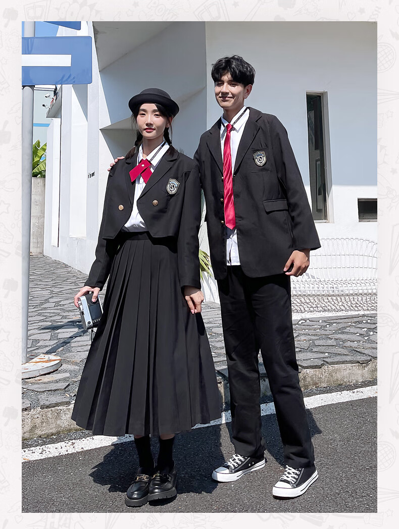 初高中班服学院风套装高中生秋季jk制服裙子女英伦风初中学生校服运动