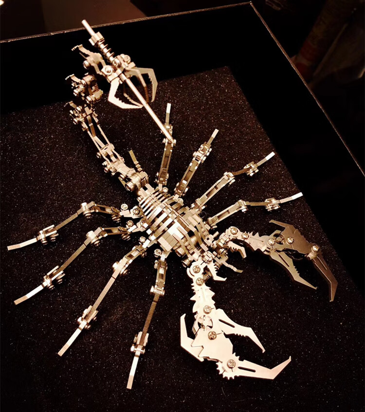 钢魔兽拼装模型3d立体金属拼图成年手工不锈钢机械组装高难度玩具