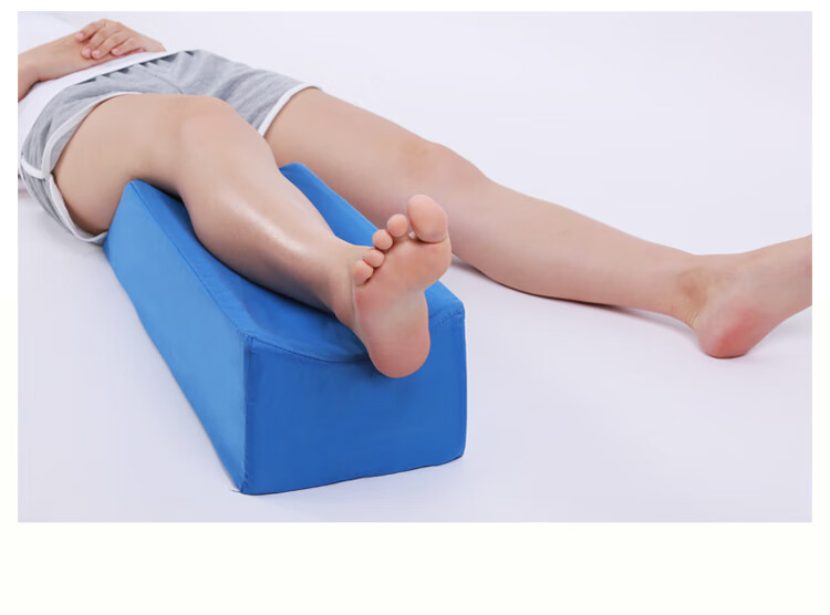 下肢抬高垫u型体位垫腿垫脚垫翻身垫腿部褥疮护理垫静脉垫u蓝色布面