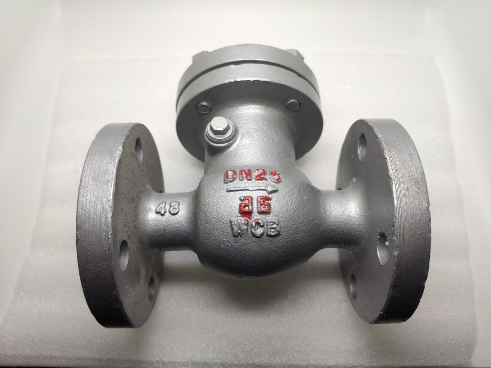 铸钢法兰止回阀h44h-16c/25c旋启wcb单向阀高温蒸汽高压dn150 2寸