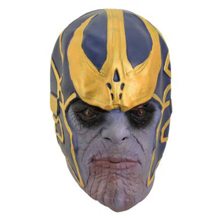 灭霸头盔 英雄复联4灭霸面具乳胶头套万圣节面罩道具狂欢节派对thanos