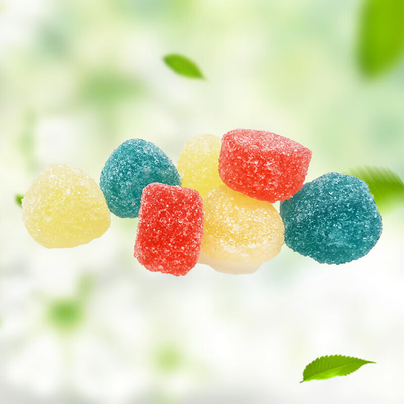 水果味软糖混合口味维c软糖多彩色烘焙装饰糖豆珠儿童糖果零食品 维c
