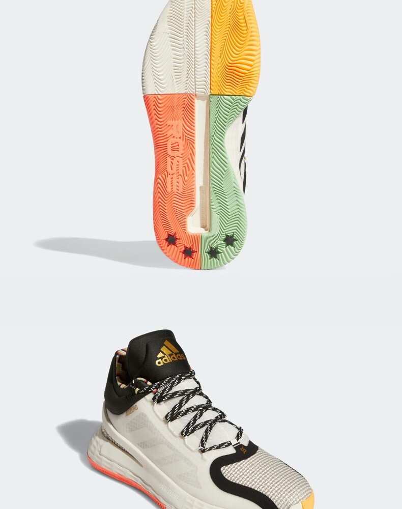 adidas阿迪达斯官网 罗斯11代 中帮男子场上篮球鞋fw8507 粉白/一号黑