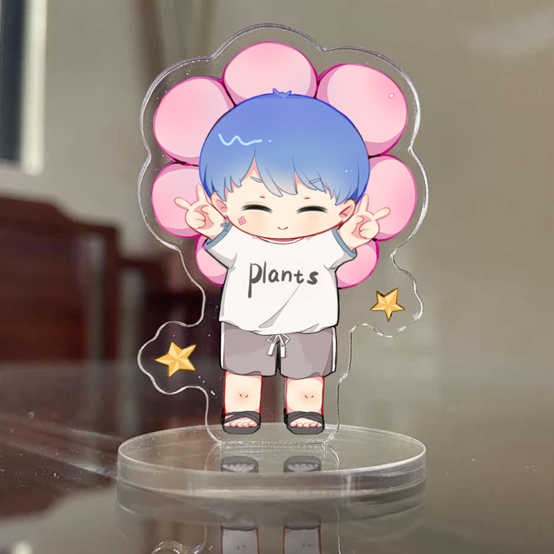 创意阴阳怪气男团周边 原创小立牌钥匙扣挂件花少北老番茄b站同人