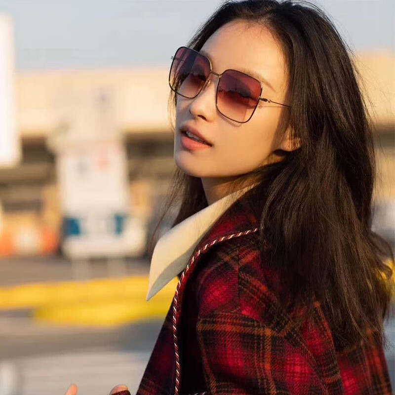 gucci/古驰太阳镜女士方框墨镜古奇小蜜蜂系列时尚个性潮流遮阳眼镜gg