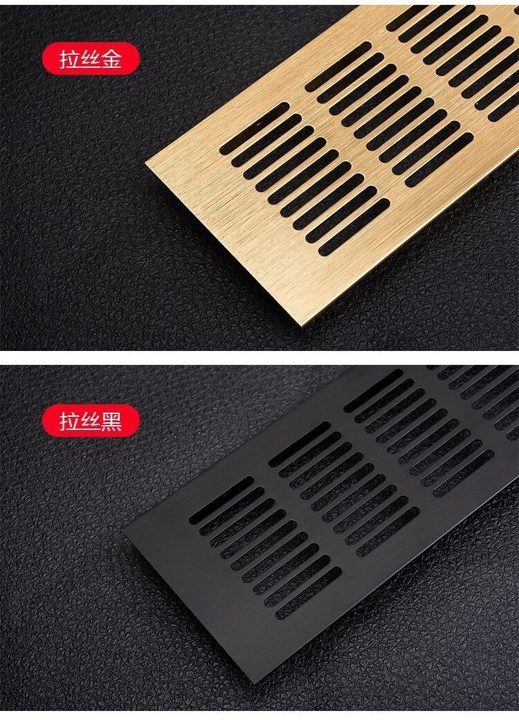 锐姿通风口衣橱x80厨房透气板150吊顶橱柜门透气孔盖煤气灶长形排风管