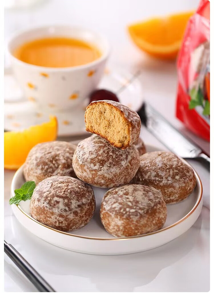 俄罗斯进口斯拉贡牌光头饼蜂蜜味香蕉味甜橙味巧克力味甜蜜味 甜橙味