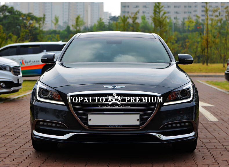 适用于现代索九途胜领动捷恩斯专用改装 韩国进口翅膀车标装饰前后