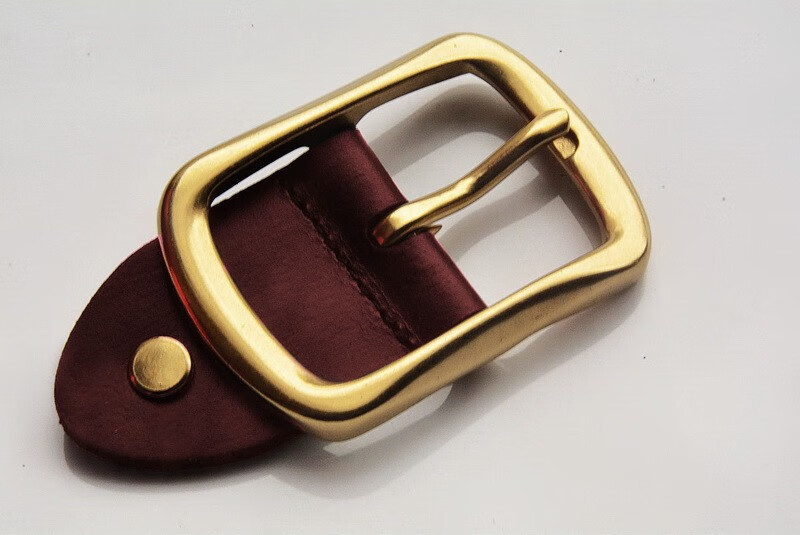 雷敦堡复古针扣皮带扣头铜扣扣头皮带头38cm男士牛皮腰带扣头配件裤带