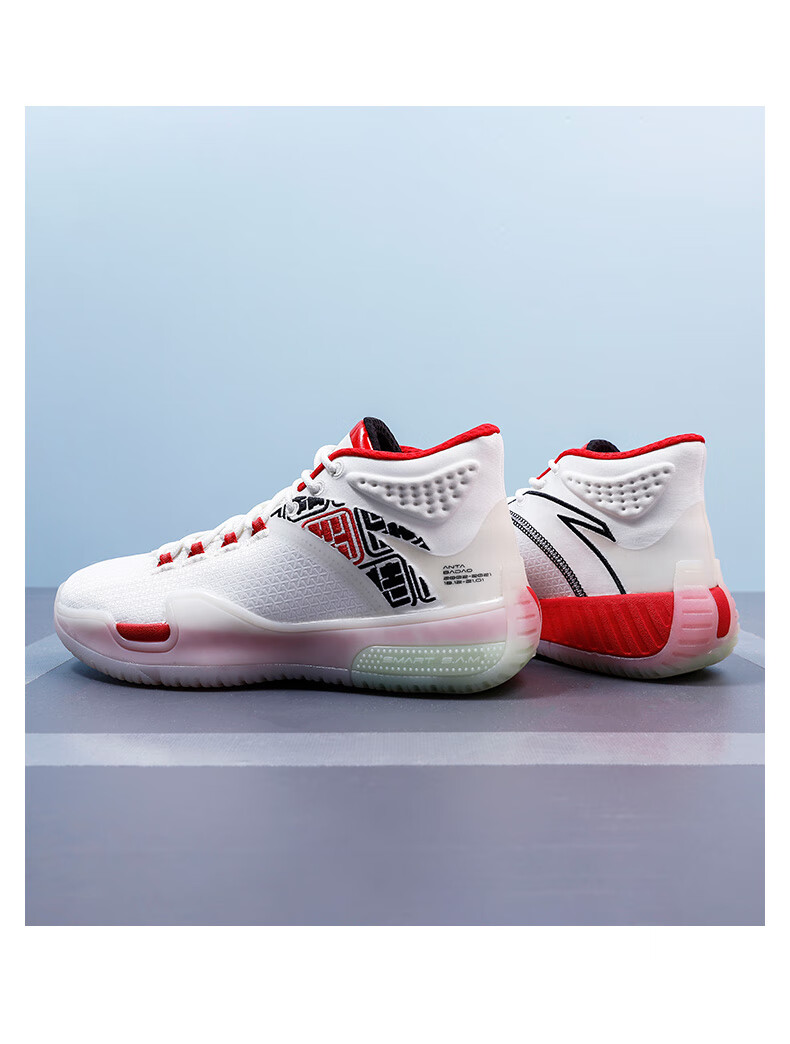 安踏霸道5篮球鞋男鞋秋冬季新款kt7实战高帮球鞋运动鞋男2黑色钢灰40