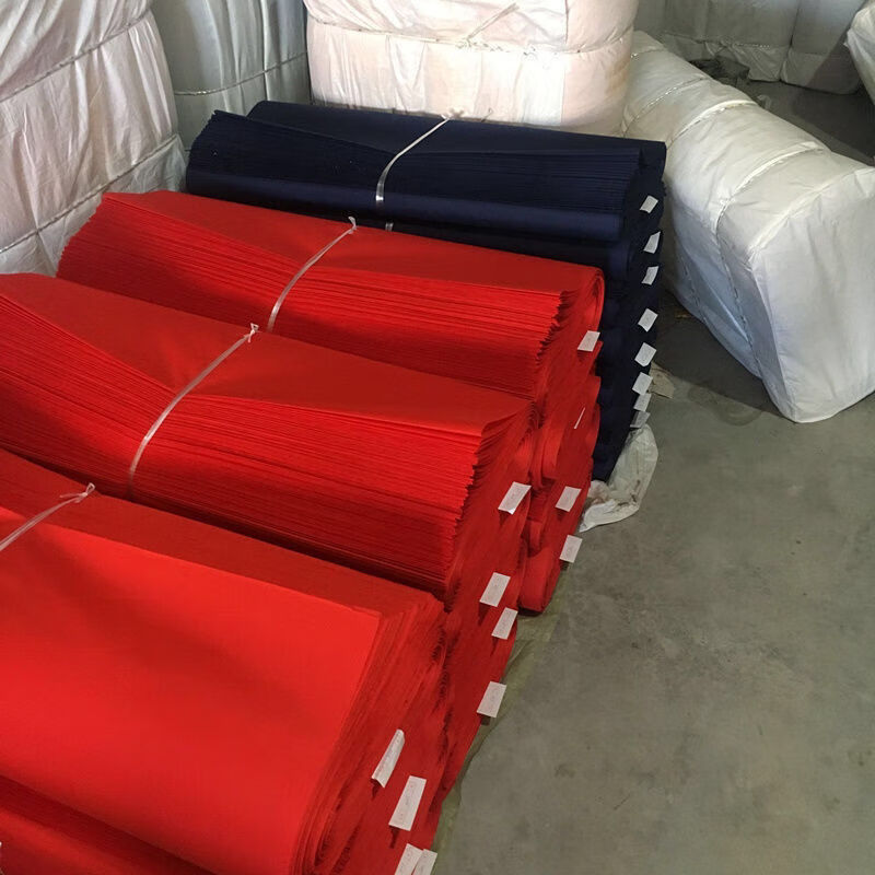 出生上供纯棉红布黄布纯涤红布各种颜色批发纯棉黑布幅宽80厘米长50米