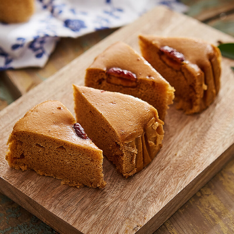 红枣糕 传统宴会小米糕速食早餐馒头点心香软 2包400克安井红糖发糕