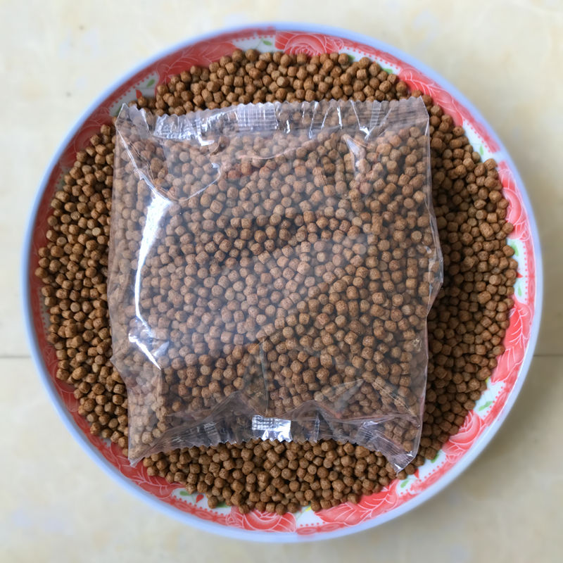 锦鲤鱼粮饲料观赏鱼鱼食鱼冷水鱼粮袋装大小粒散装500克2毫米中颗粒