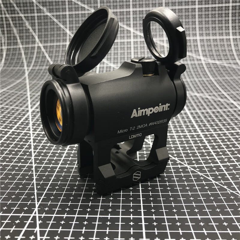 aimpointt2瞄准镜户外红点红膜虹膜胶合t2全息瞄ar瞄准器t2低基全透光