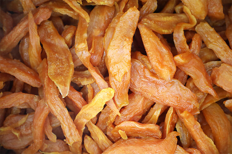 薯小二倒蒸红薯地瓜干500g红薯条干农家三蒸三晒鲜蒸软糯 有糖中级250