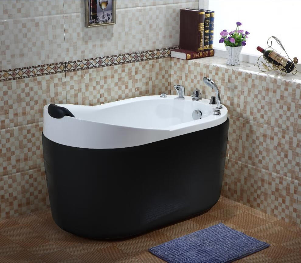 浴缸亚克力家用小户型贵妃冲浪深泡坐式按摩彩色1215m1717米五件套加