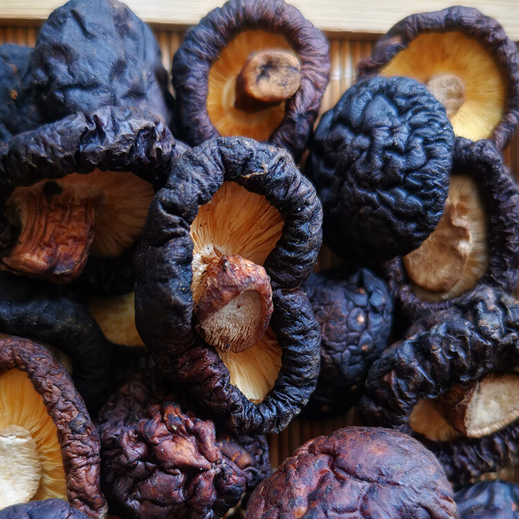 黑面香菇庆元春栽秋菇肉厚河南香菇黄焖鸡材料250克【图片 价格 品牌