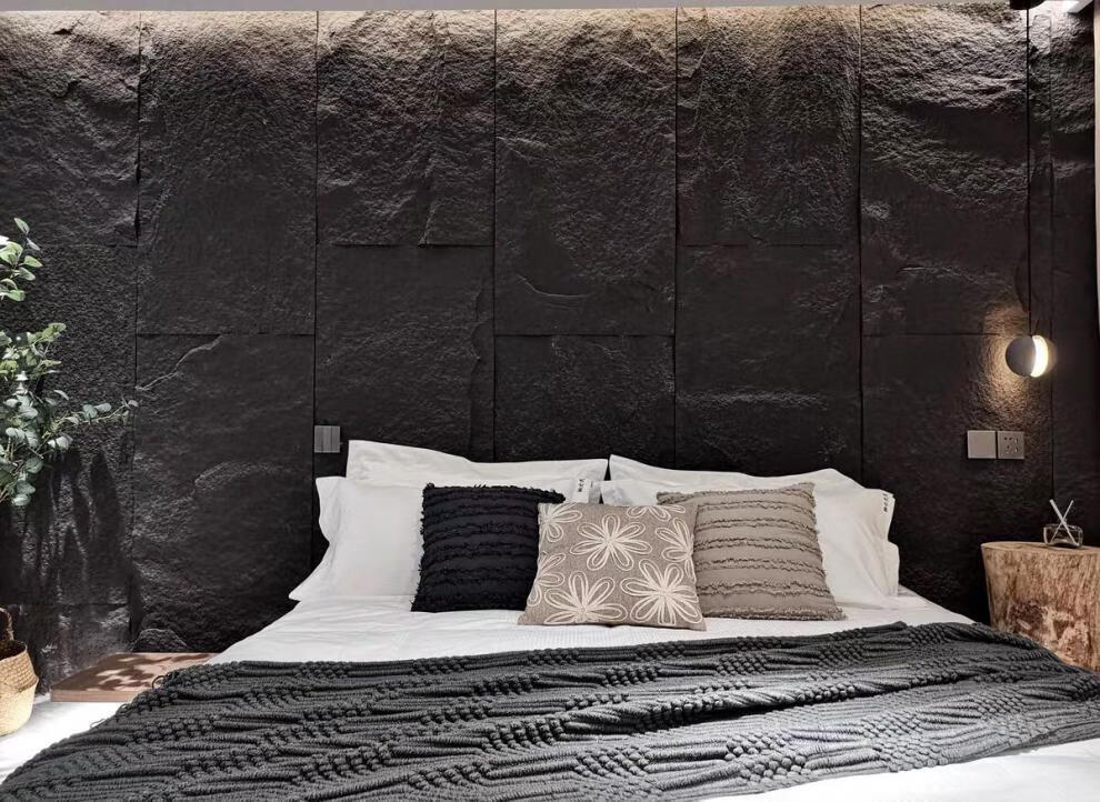 仿真石背景墙轻陶石pu石皮轻质仿真蘑菇石材毛石岩壁人造自然面岩石