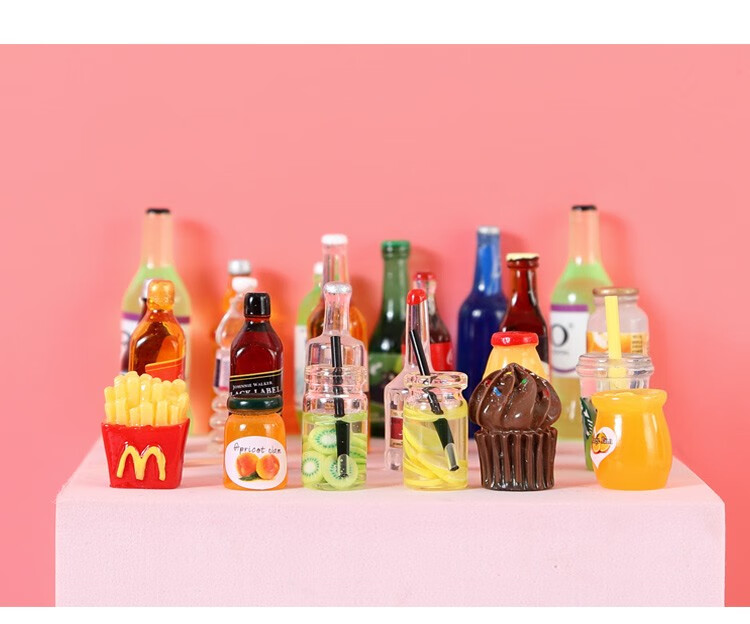 盲盒迷你盲袋盒微缩食玩迷你超市食物diy微缩场景食玩盲袋男女孩玩具